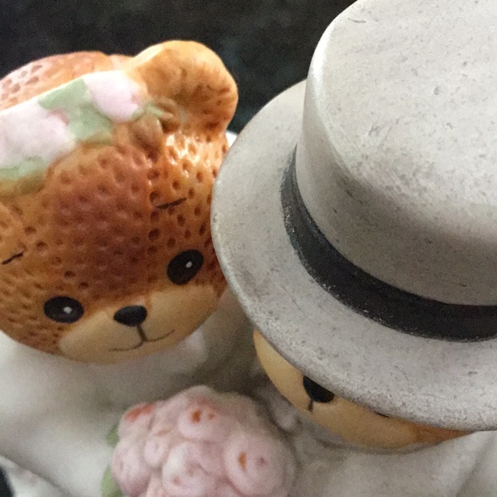 Vintage Enesco Teddy bear wedding figurine - Picture 3 of 5